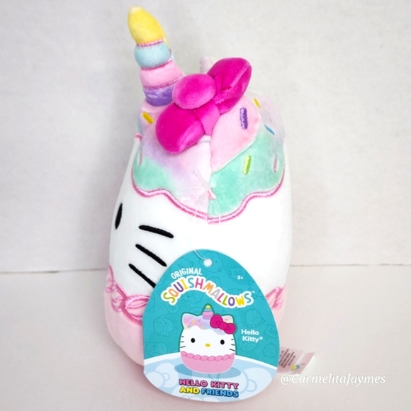 HELLO KITTY 🍦🦄 Ice Cream Rainbow Unicorn Hello Kitty Sanrio X Squishmallow NWT - Picture 2 of 8
